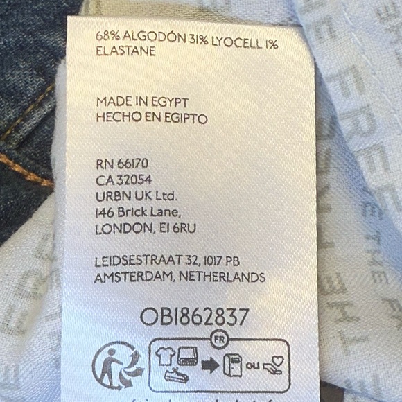 Free People We The People Risk Taker Straight Leg Mid-Rise Jeans Size 28 NWOT - Picture 11 of 11